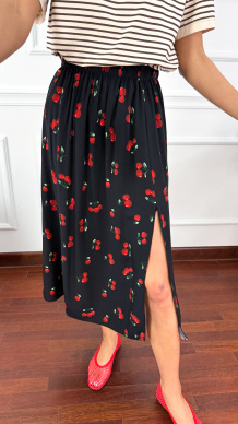 Bawełniany t-shirt w paski Natis beżowo-brązowy