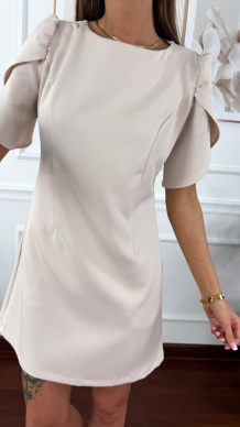 Bawełniana sukienka Celia beżowa