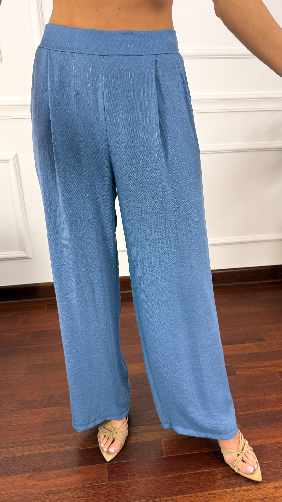 Wiskozowy komplet Arisa niebieski