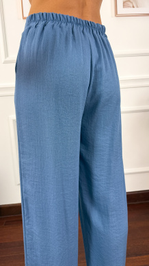 Wiskozowy komplet Arisa niebieski