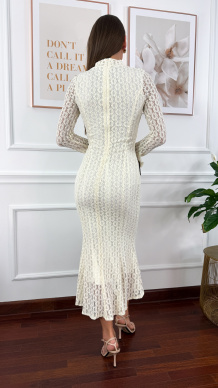 Sukienka koronkowa Bahama śmietankowa