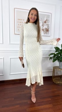 Sukienka koronkowa Bahama śmietankowa