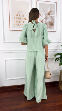 Wiskozowy komplet Cares matcha