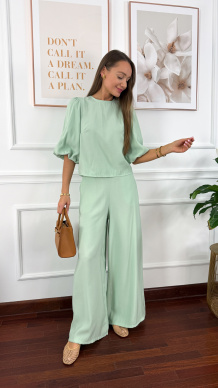 Wiskozowy komplet Cares matcha