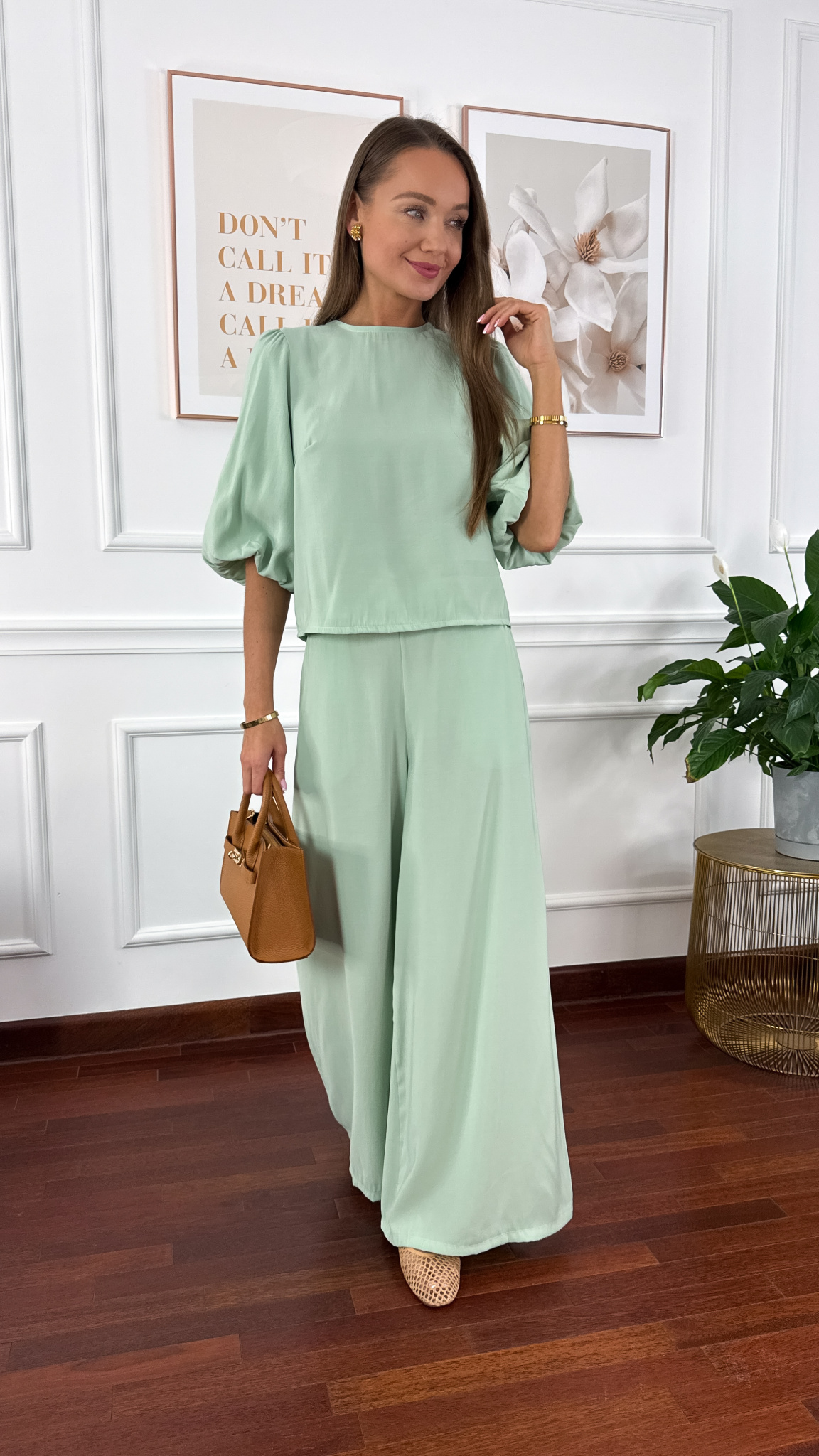 Wiskozowy komplet Cares matcha