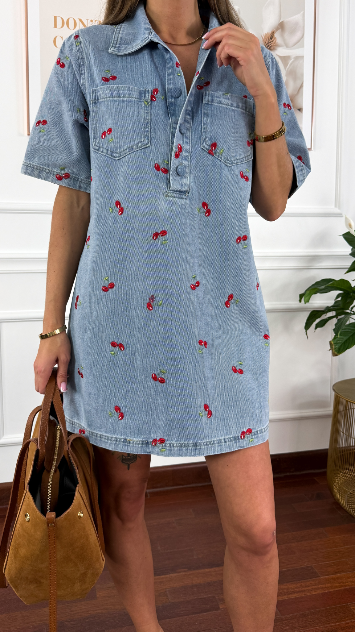 Sukienka Ibiza w wiśnie denim