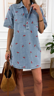 Sukienka Ibiza w wiśnie denim