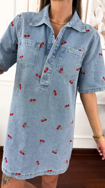 Sukienka Ibiza w wiśnie denim