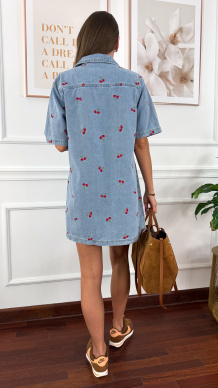 Sukienka Ibiza w wiśnie denim