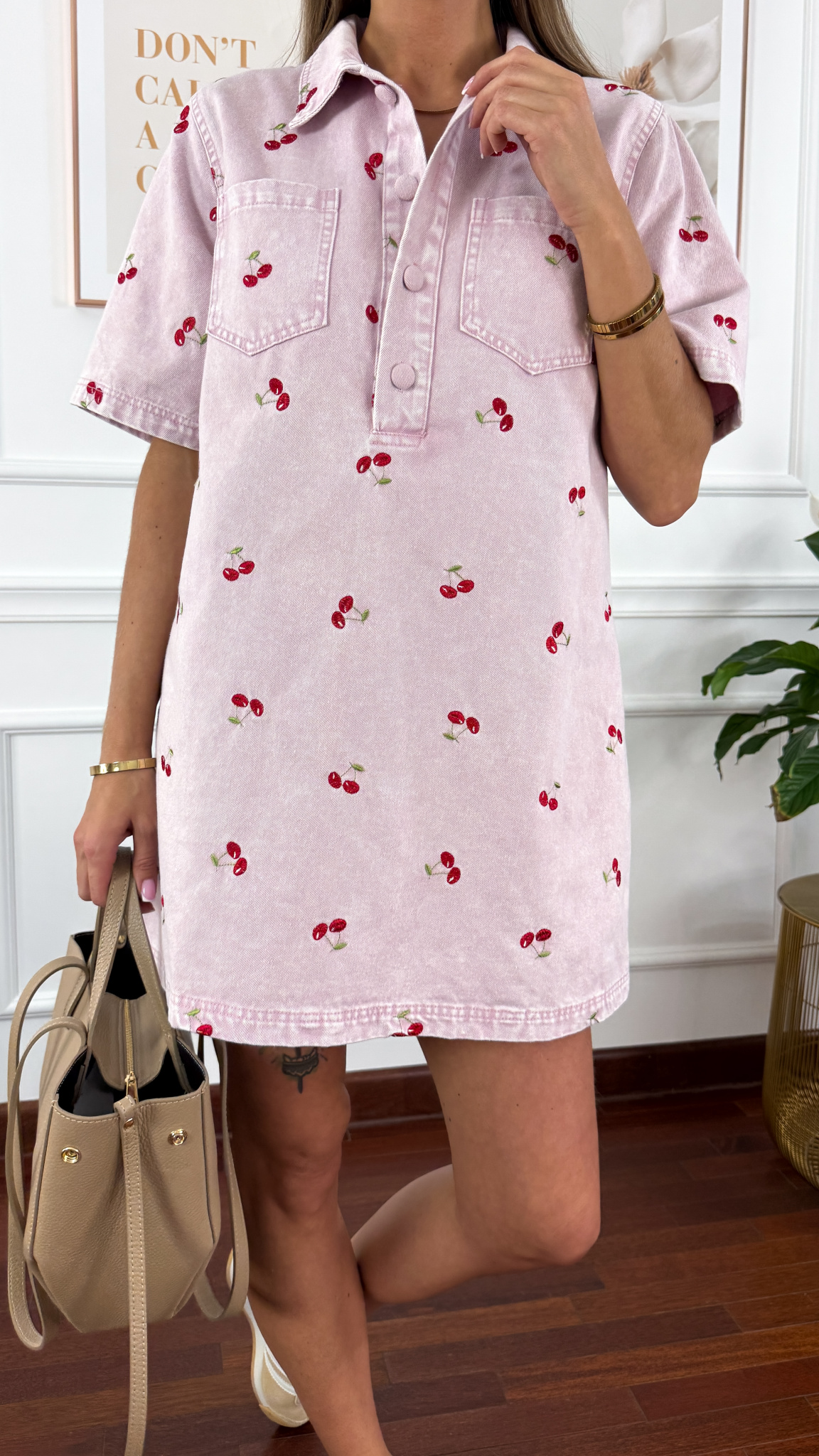 Sukienka Ibiza w wiśnie różowa