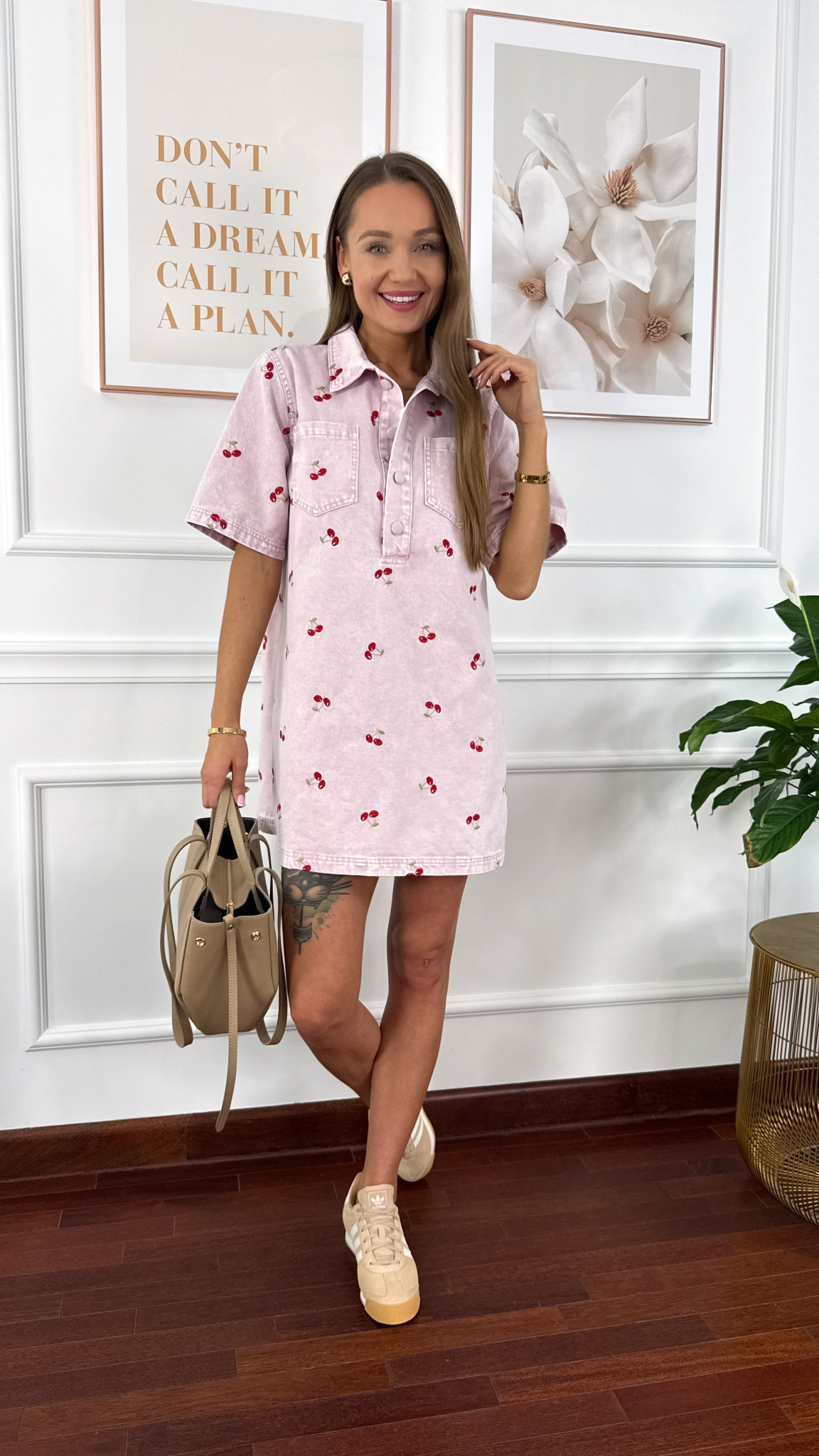 Sukienka Ibiza w wiśnie różowa