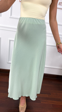 Wiskozowa spódnica Hesia matcha