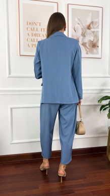 Garnitur Destiny niebieski