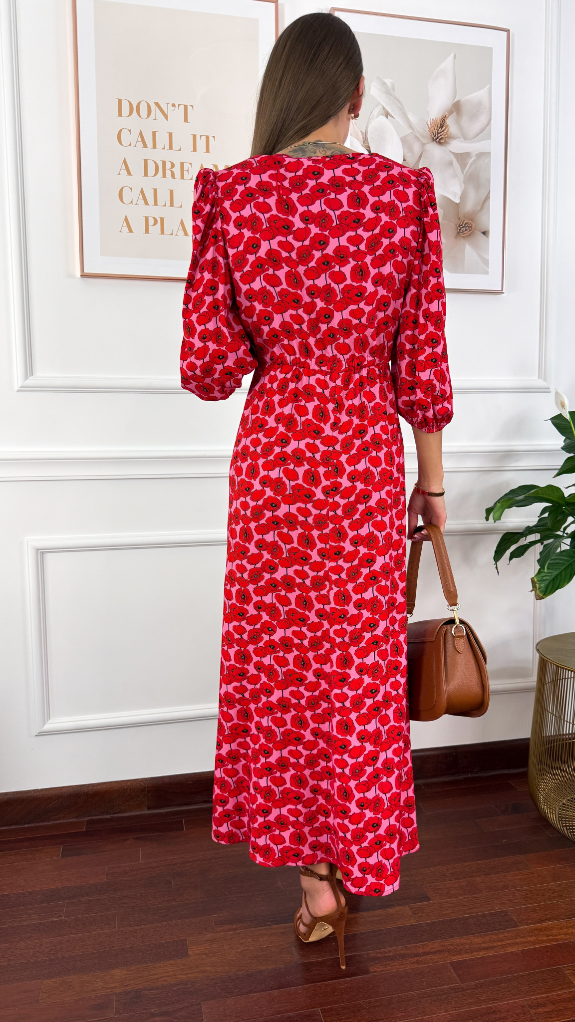 Wiskozowa sukienka Flower w maki