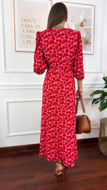 Wiskozowa sukienka Flower w maki