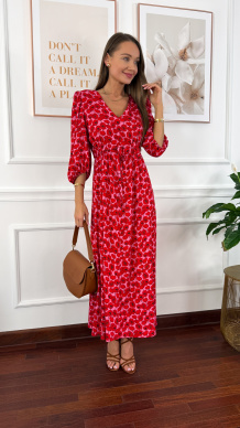 Wiskozowa sukienka Flower w maki