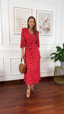 Wiskozowa sukienka Flower w maki