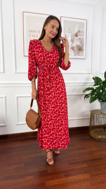 Wiskozowa sukienka Flower w maki