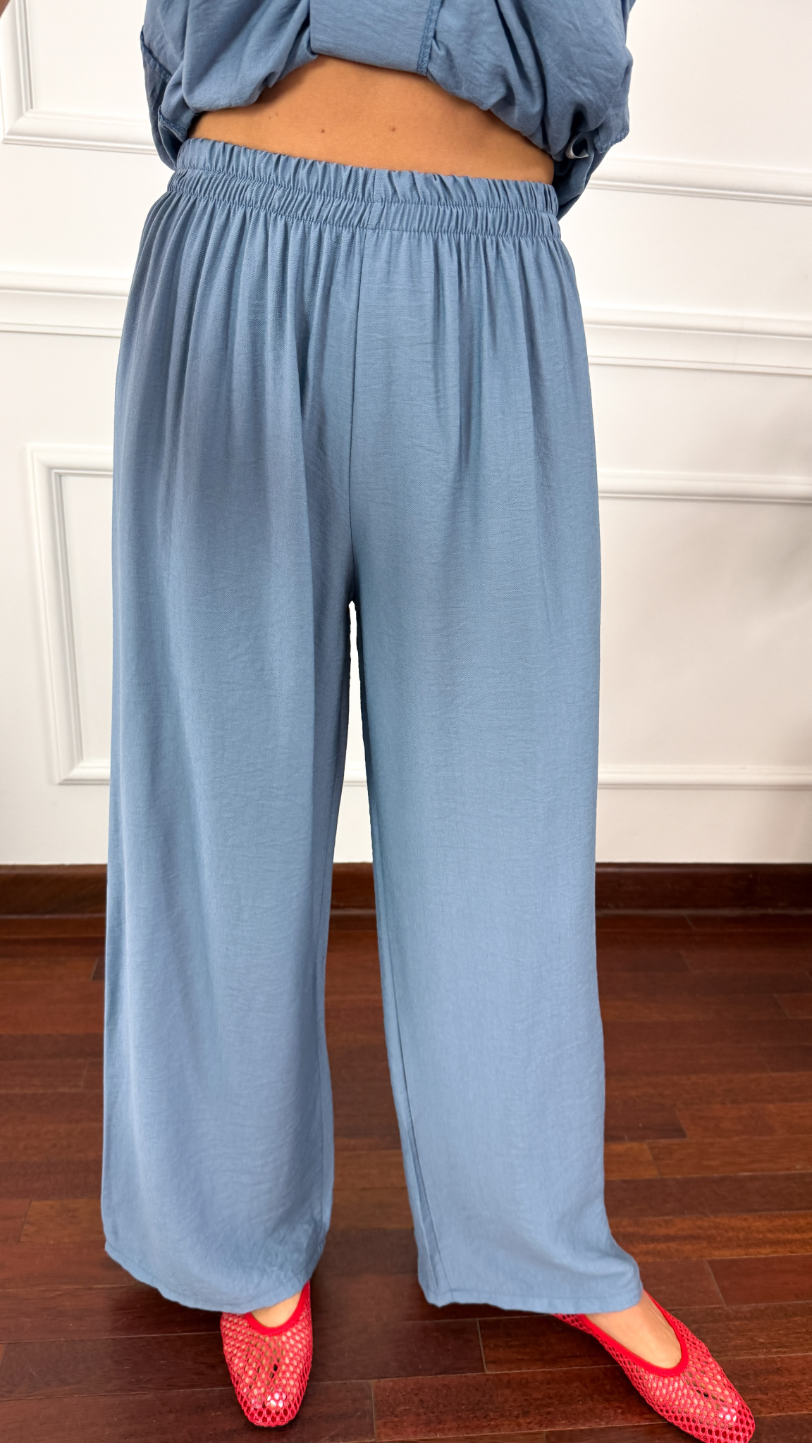 Wiskozowy komplet Sira niebieski