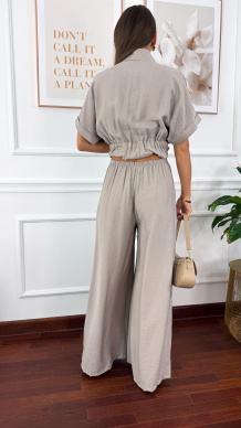 Wiskozowy komplet Orelia szary