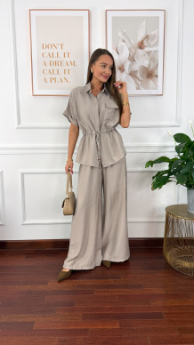 Wiskozowy komplet Orelia szary