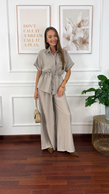 Wiskozowy komplet Orelia szary