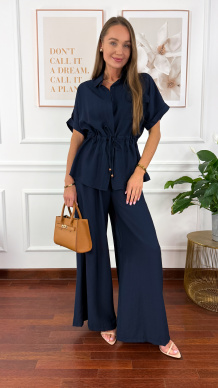 Wiskozowy komplet Orelia granatowy