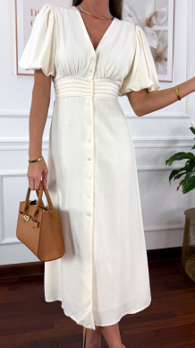 Sukienka Brena śmietankowa