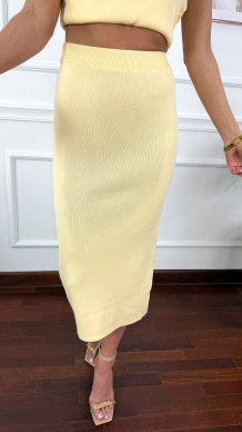 Wiskozowy komplet Sorey żółty