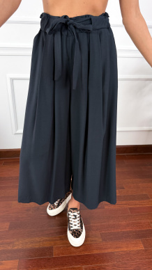 Spodnie culotte Brera czarne