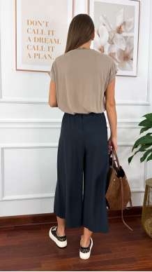 Spodnie culotte Brera czarne