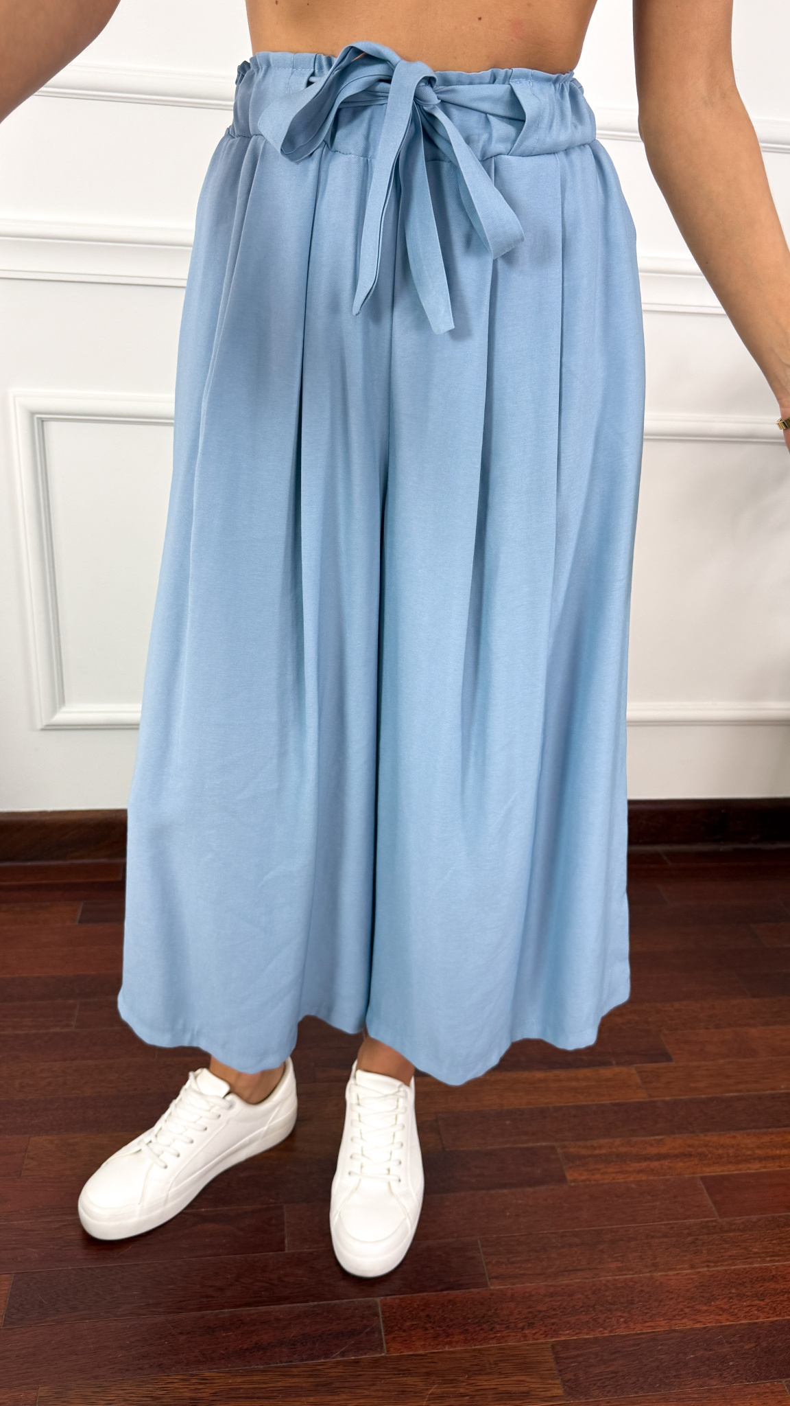Spodnie culotte Brera niebieskie