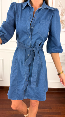 Bawełniana szmizjerka Nati denim