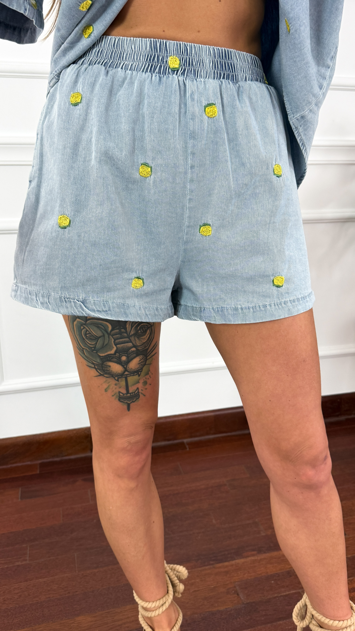 Bawełniany komplet Lime denim