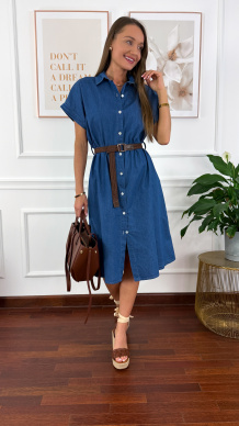 Bawełniana szmizjerka Tess denim