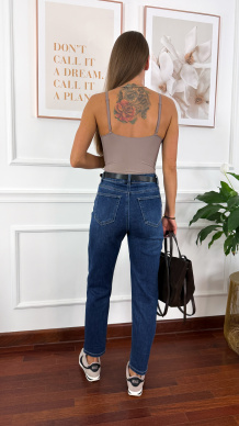 Spodnie mom fit Brooke denim