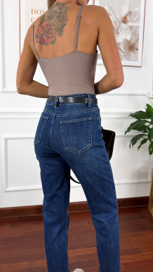Spodnie mom fit Brooke denim