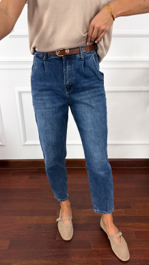 Spodnie balloon Karo denim