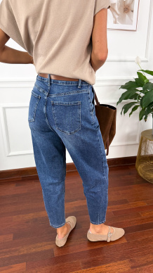 Spodnie balloon Karo denim