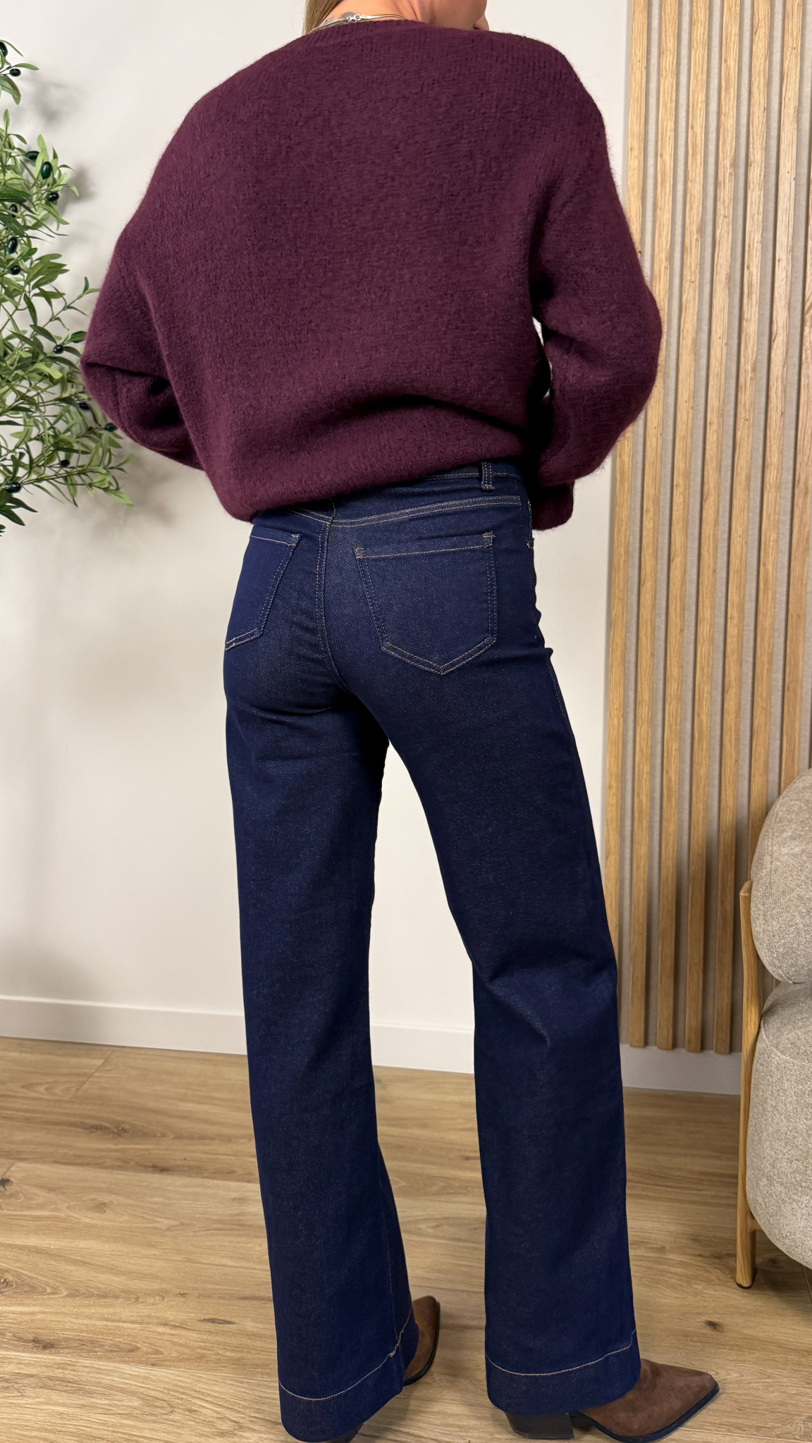 Spodnie wide-leg Bela denim