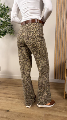 Spodnie wide-leg Bizu pantera