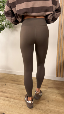 Legginsy Teya brązowe