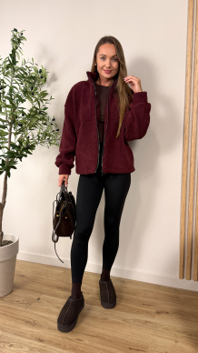 Bluza polarowa Kristina bordowa