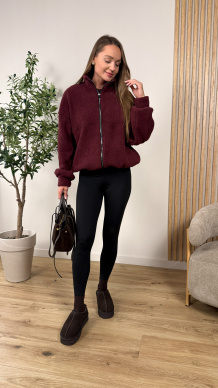 Bluza polarowa Kristina bordowa