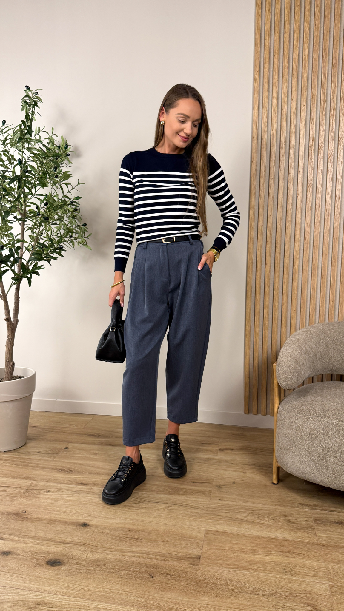 Spodnie balloon Lily  denim