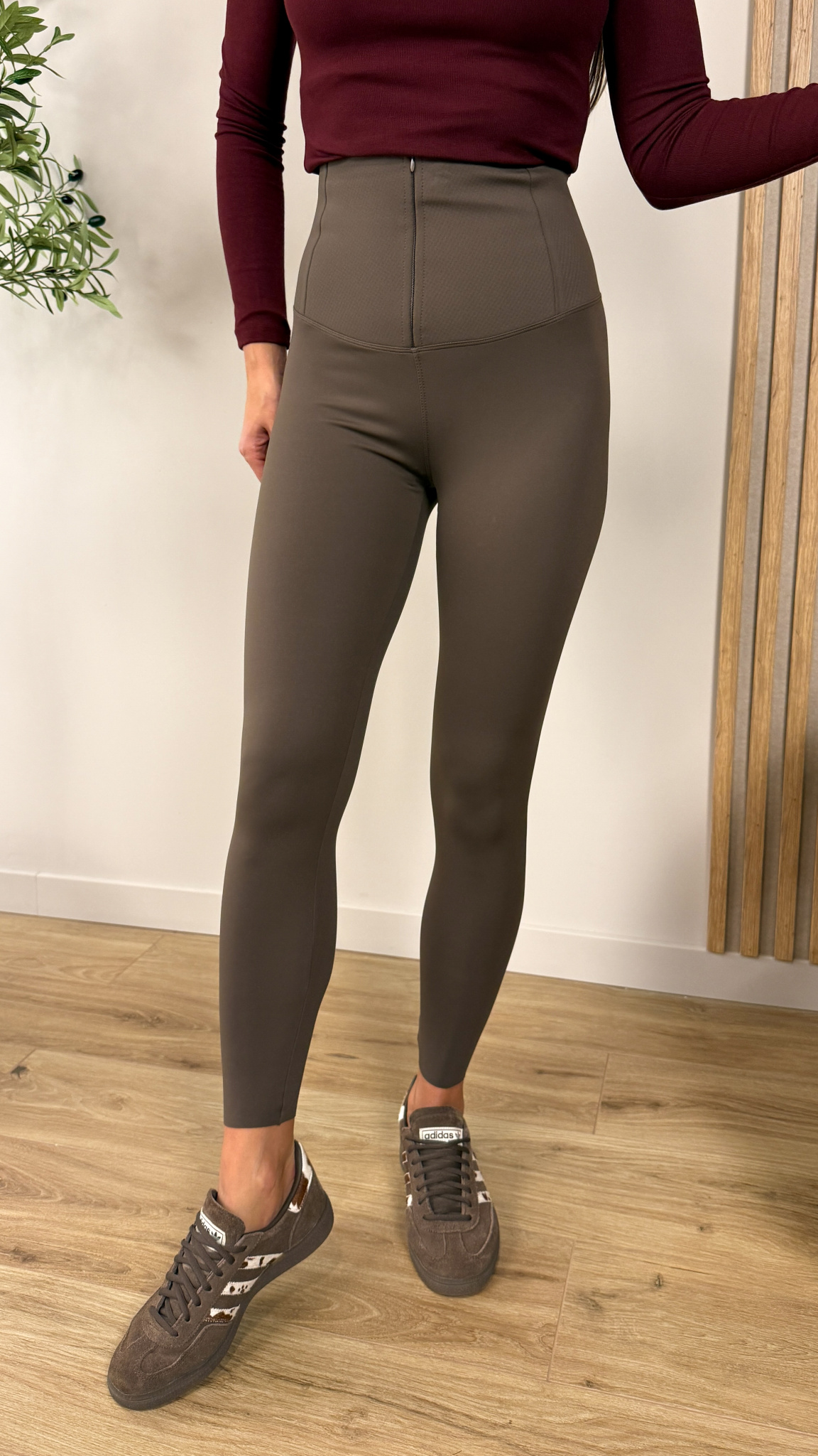 Legginsy modelujące Yuna brązowe