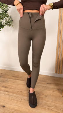 Legginsy modelujące Yuna brązowe