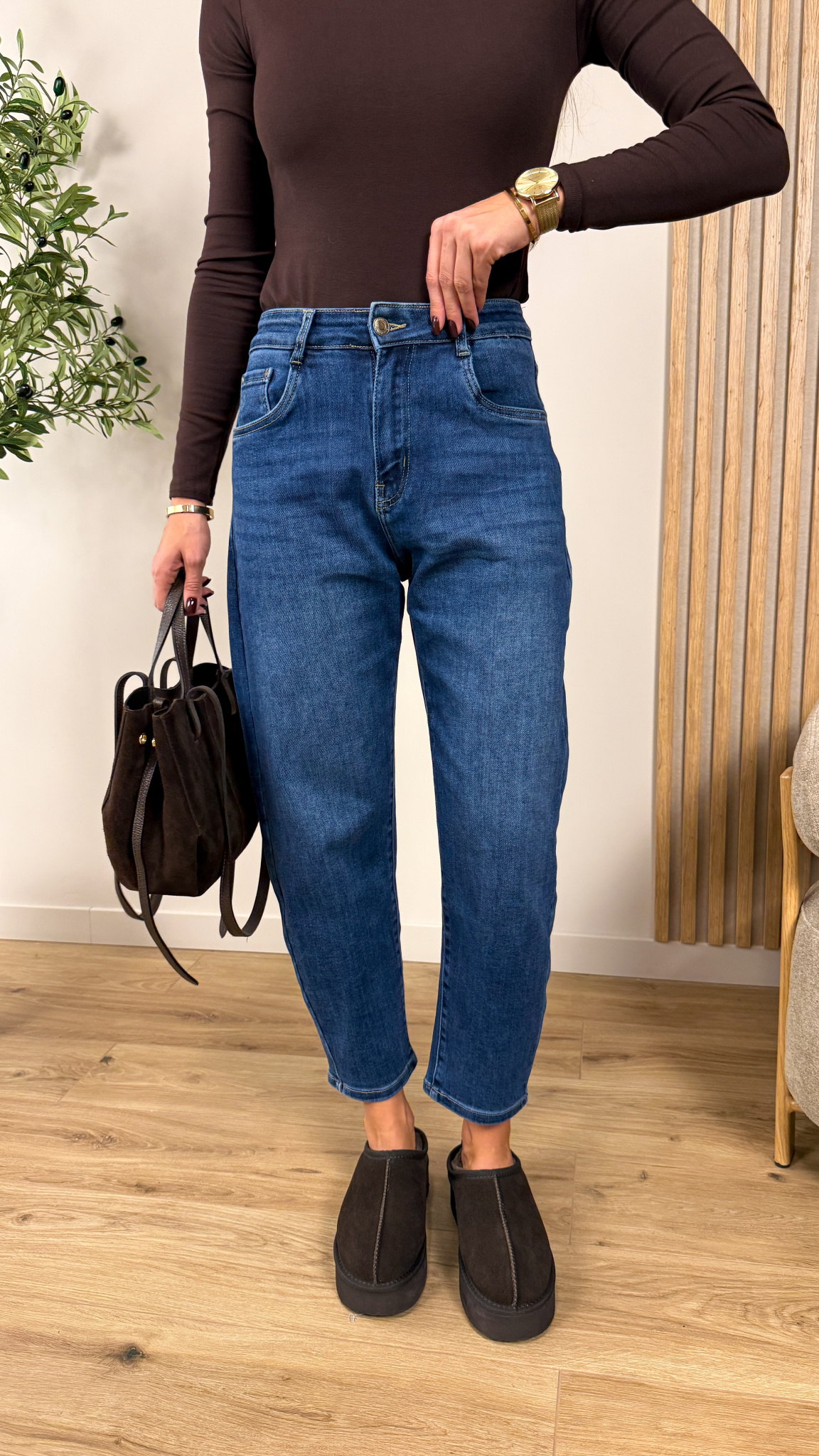 Spodnie balloon Sarah denim
