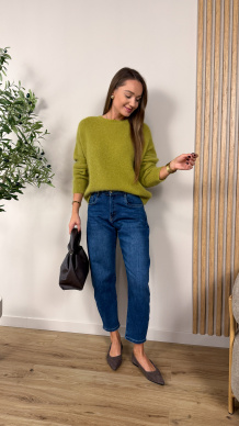 Sweter Angora zielony