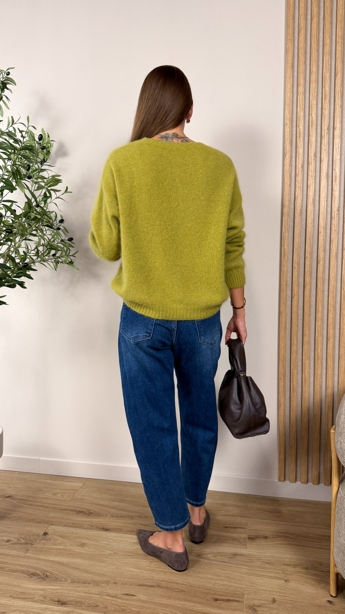 Sweter Angora zielony